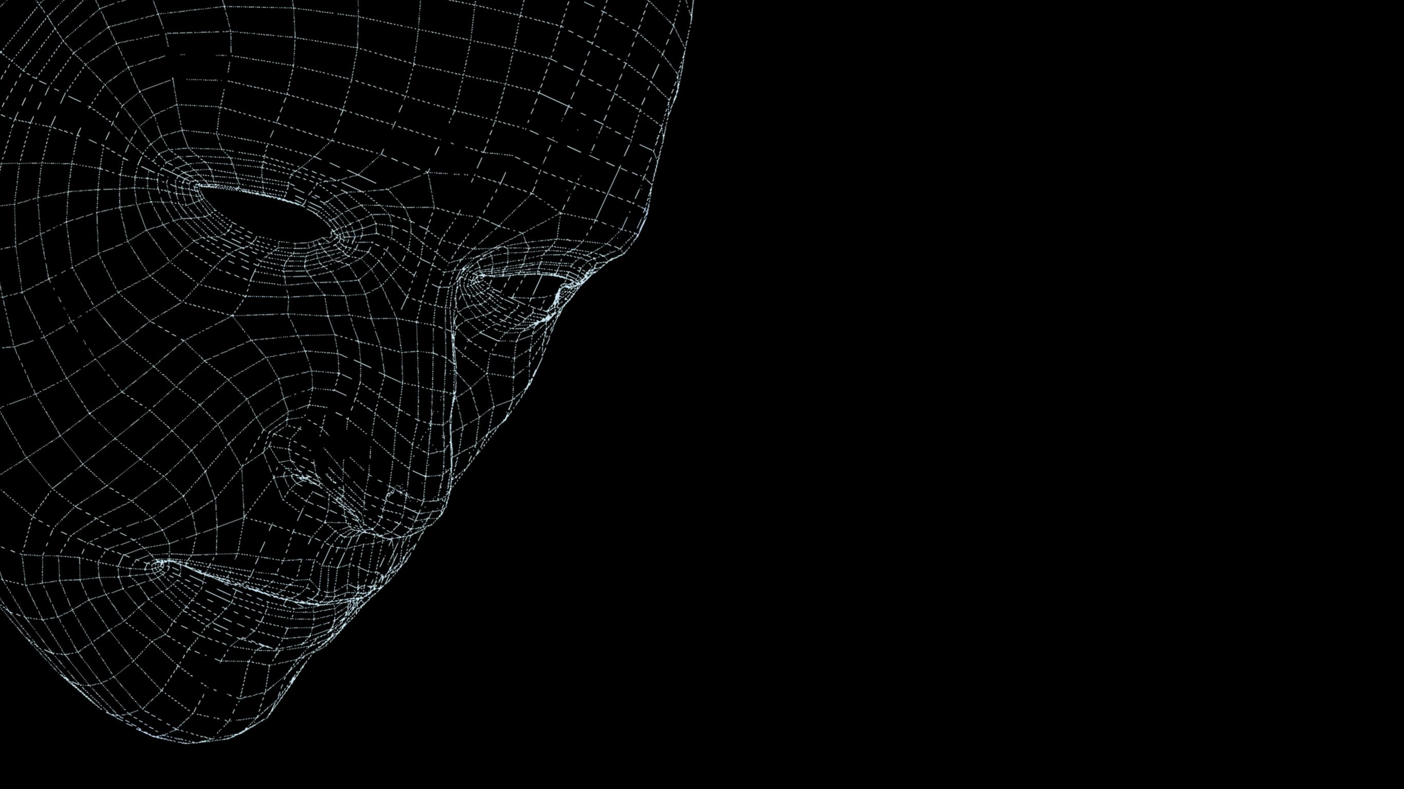 Face Wireframe background